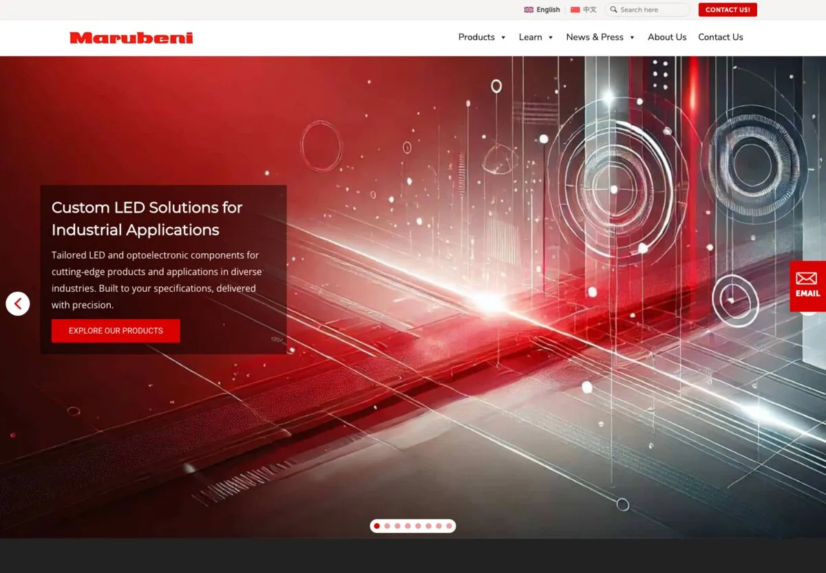 tech-led.com homepage